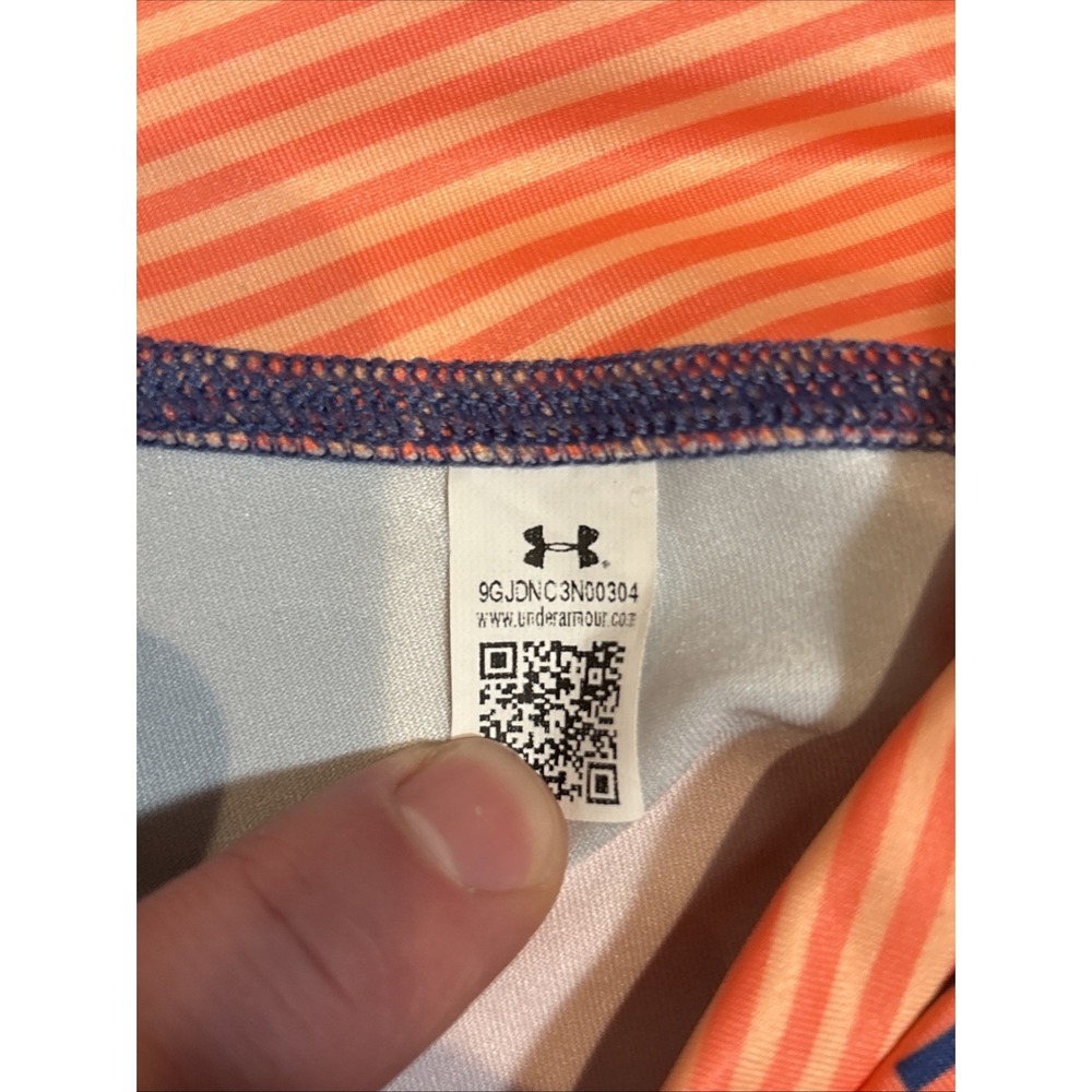 Under Armour‎ Girls Mix Master Capris Orange Blue 1289883  Size Medium - Picture 5 of 6